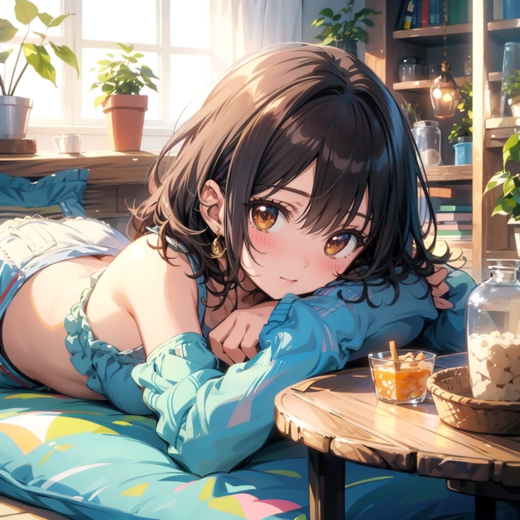 実家の部屋で昼寝