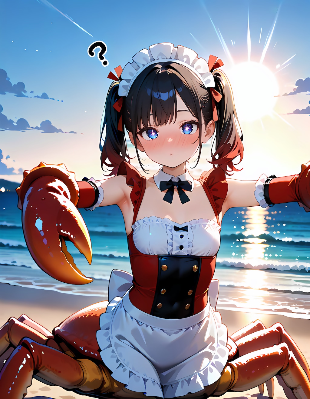 ご主人様、わたしは何をさせられてるのでしょうかに…？🦀