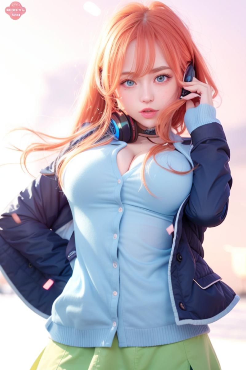 爆乳な中野三玖コスプレイヤーちゃん💕