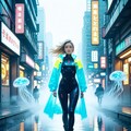 サイバー海月と美女 2枚目