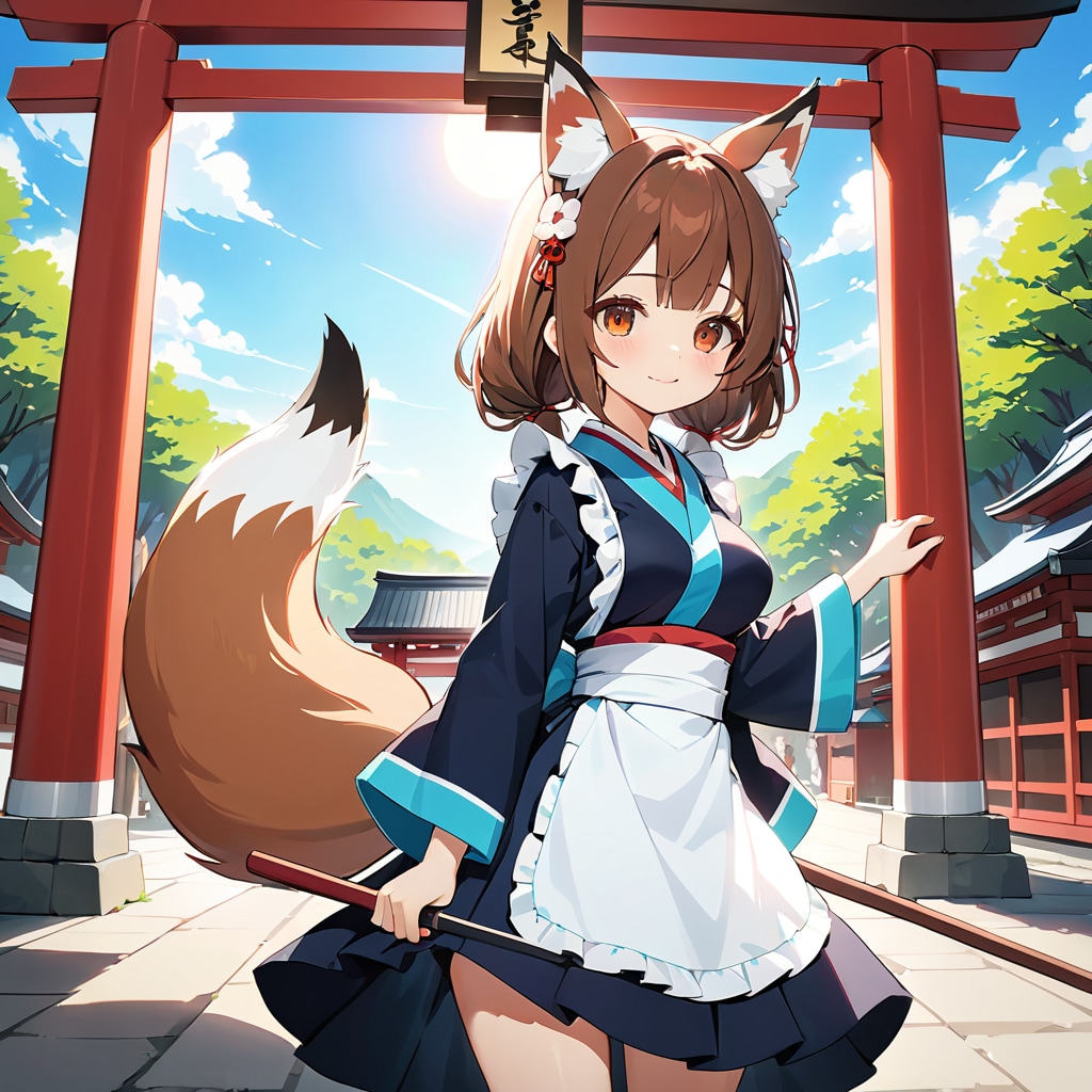 EMERALDの狐娘　ヨーコ | の人気AIイラスト・グラビア