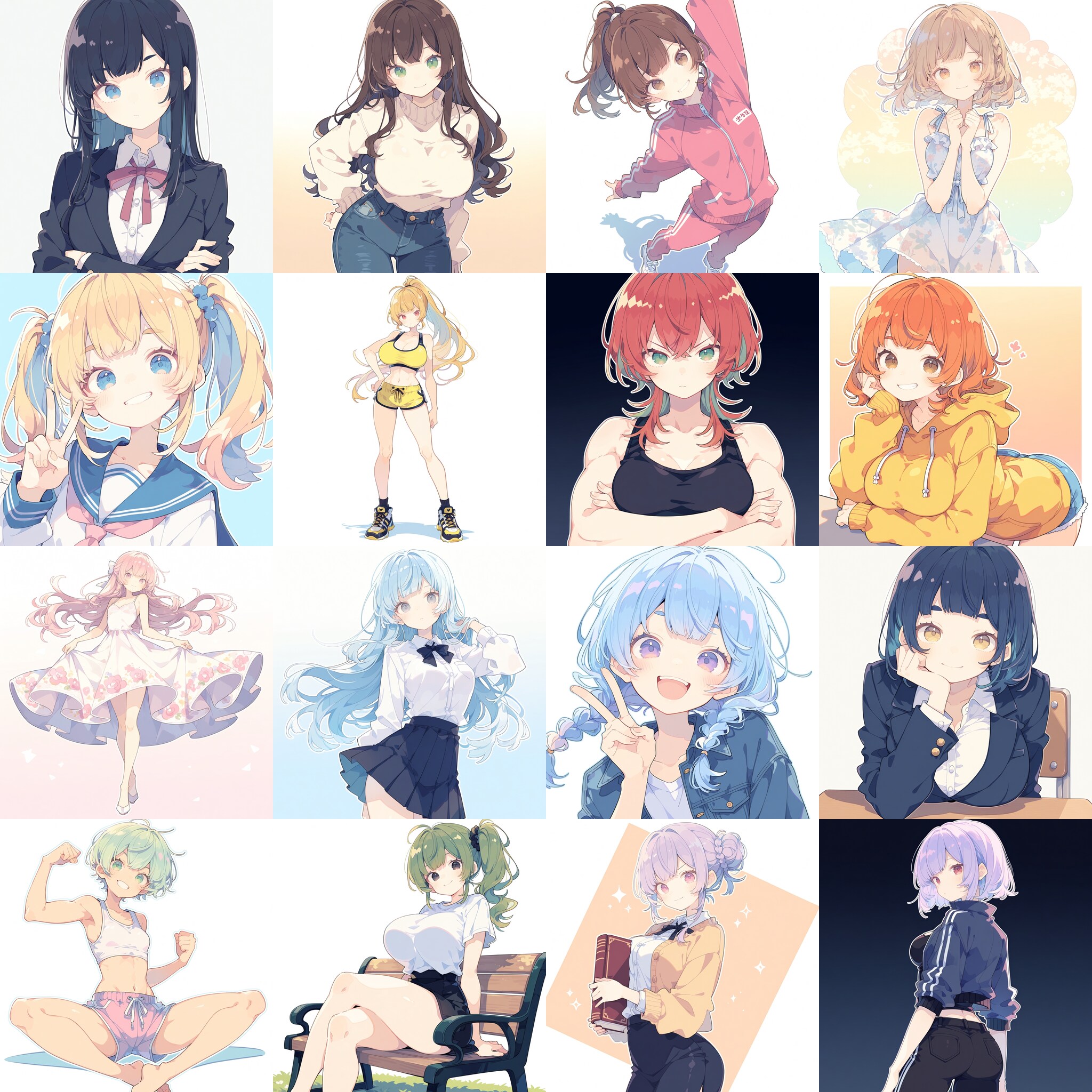 Original Character Builder — Wildcards + HTML | の人気AIイラスト・グラビア