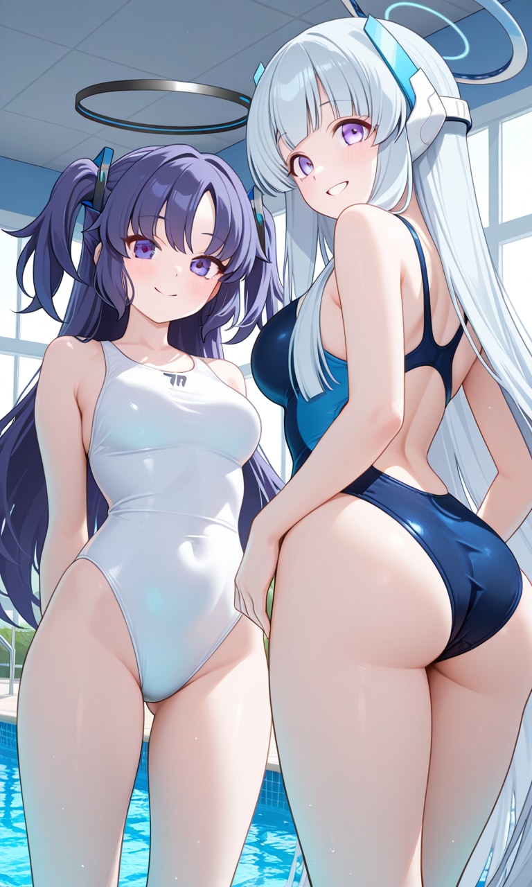 ユウカとノア　競泳水着　画集没2