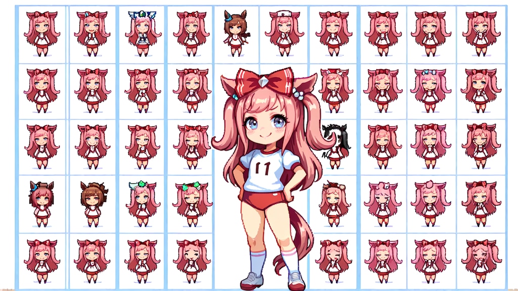 デジタルが出るレトロゲームをするアグネスデジタル