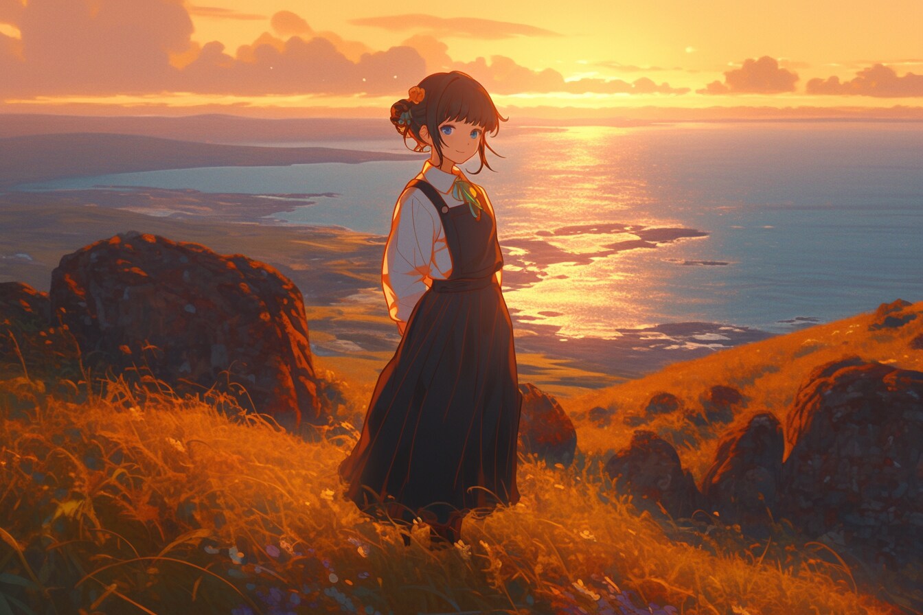 夕暮れのおだんごちゃん🍡✨95 | の人気AIイラスト・グラビア