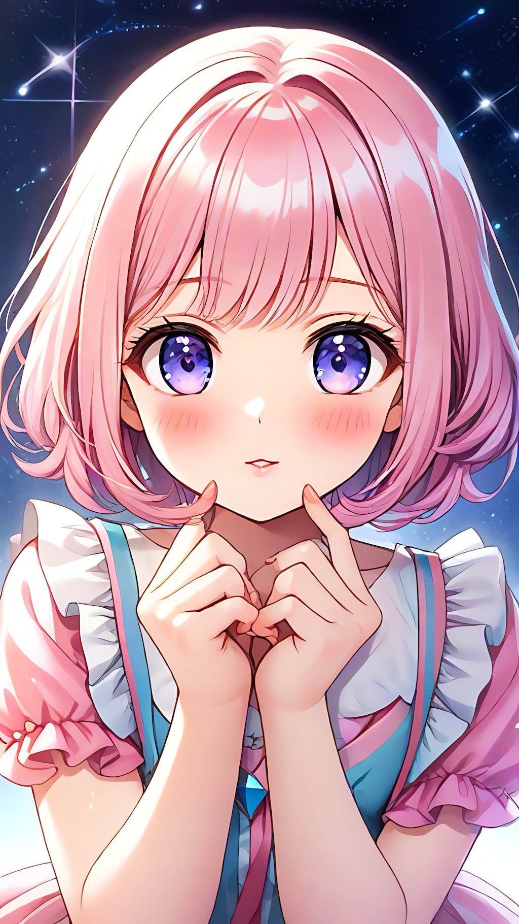 可愛い仕草の女の子