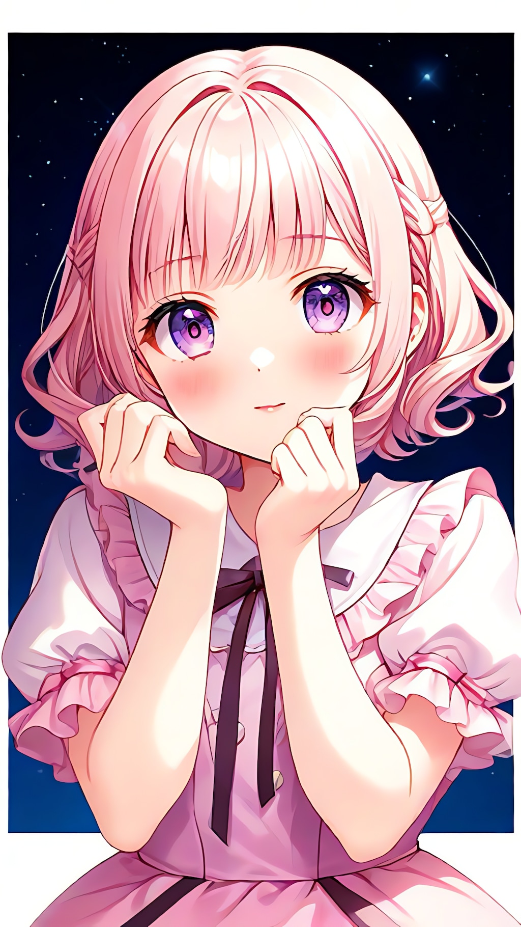 可愛い仕草の女の子