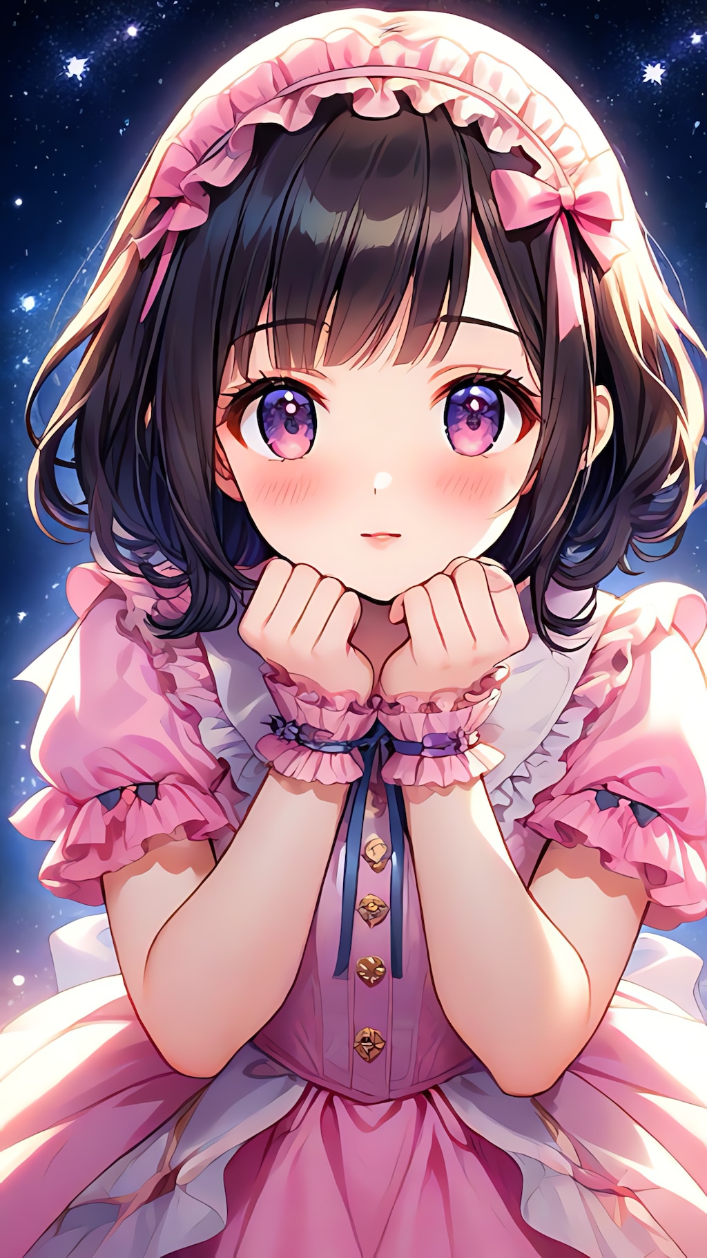 可愛い仕草の女の子