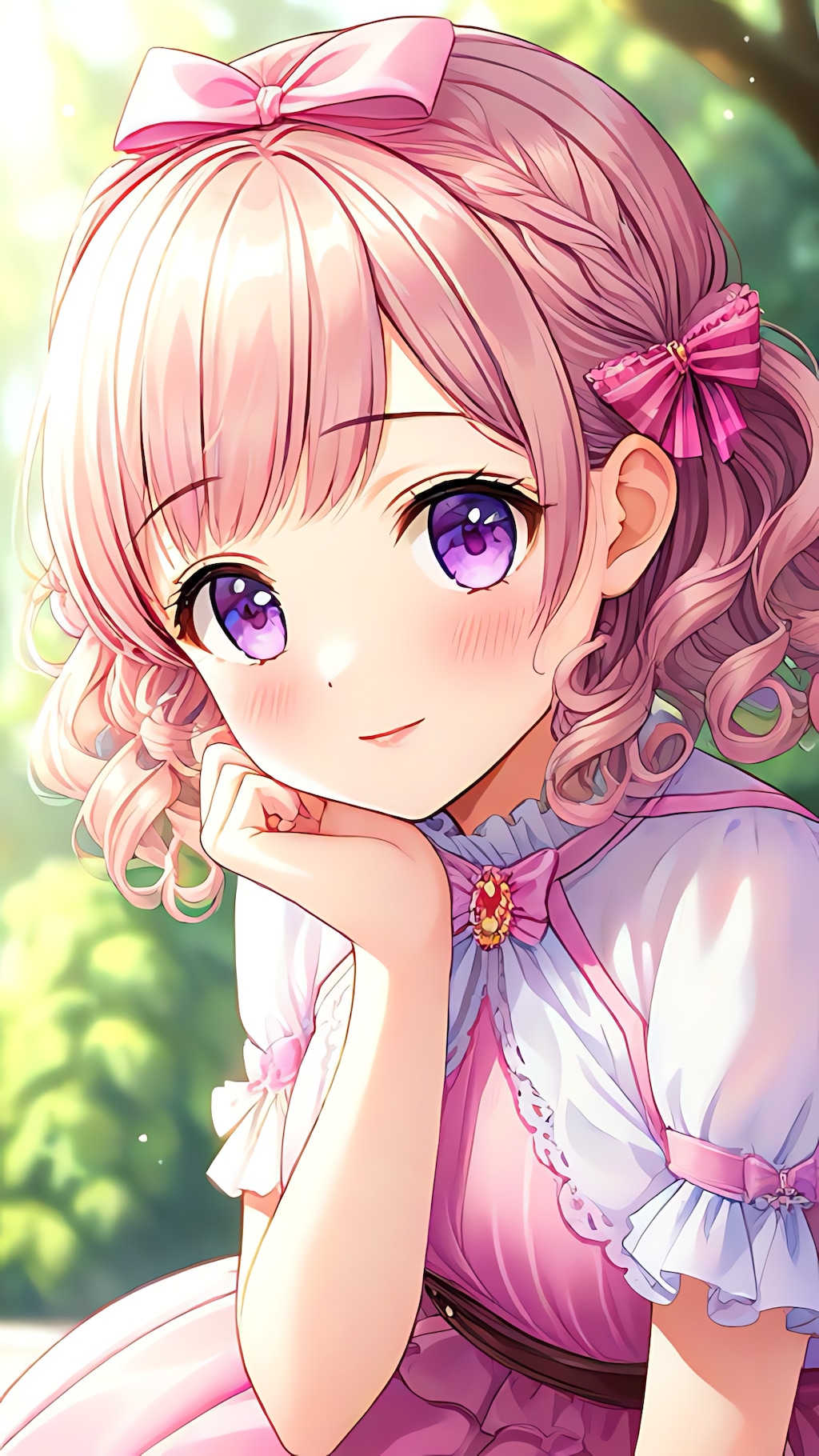 可愛い仕草の女の子