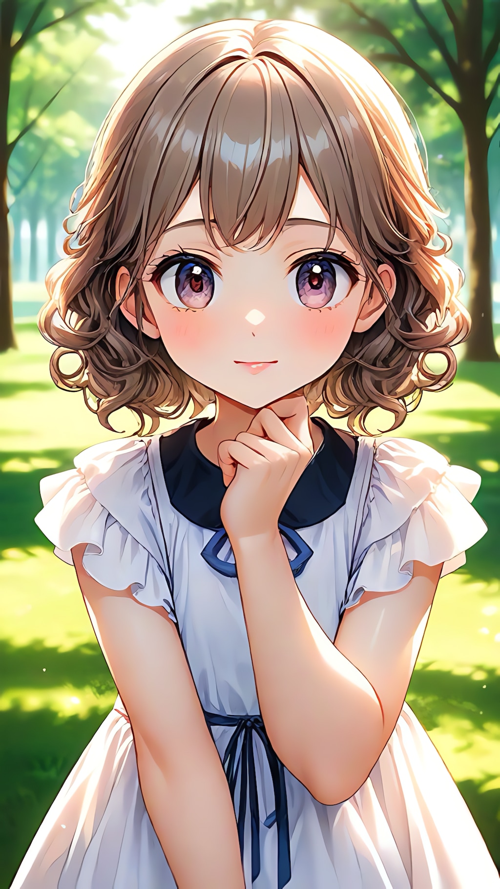 可愛い仕草の女の子