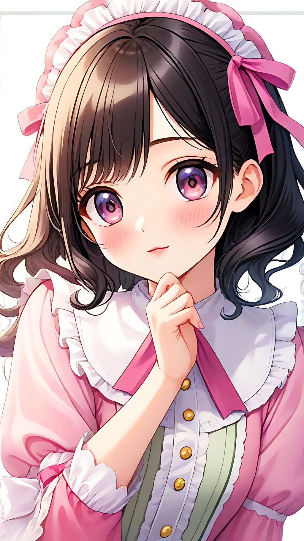 可愛い仕草の女の子