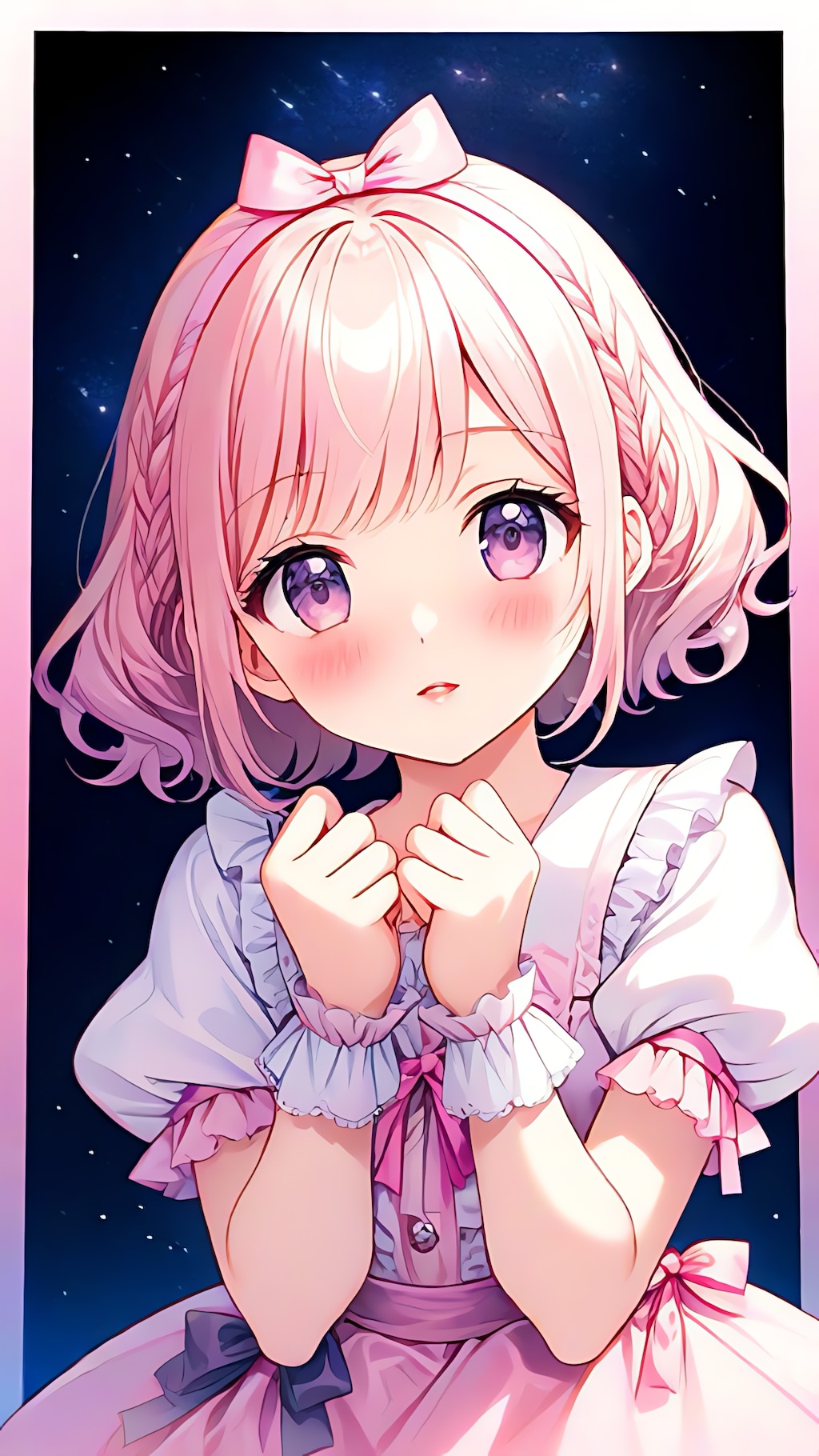 可愛い仕草の女の子