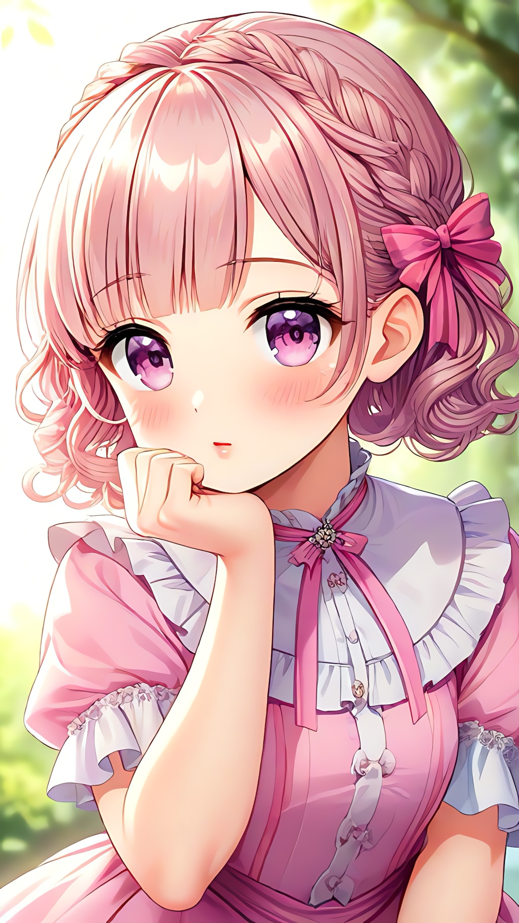 可愛い仕草の女の子