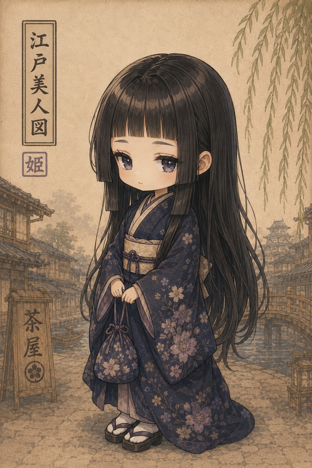 江戸美人図。