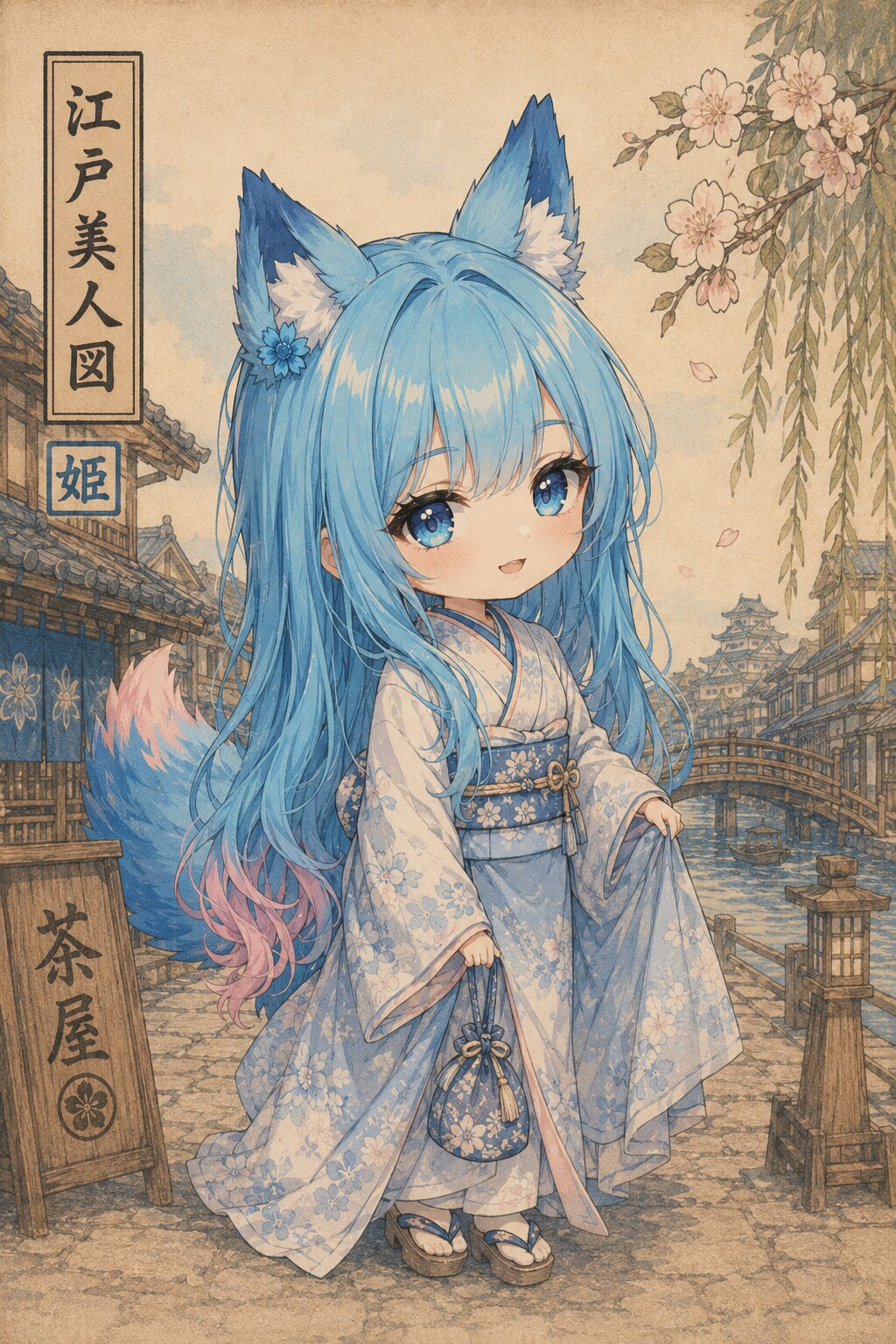江戸美人図。