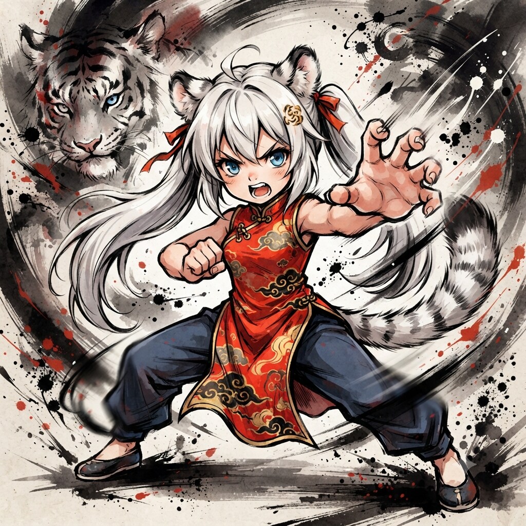 ケモミミカンフー201 | の人気AIイラスト・グラビア