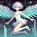 サイバーパンク風の天使 2枚目