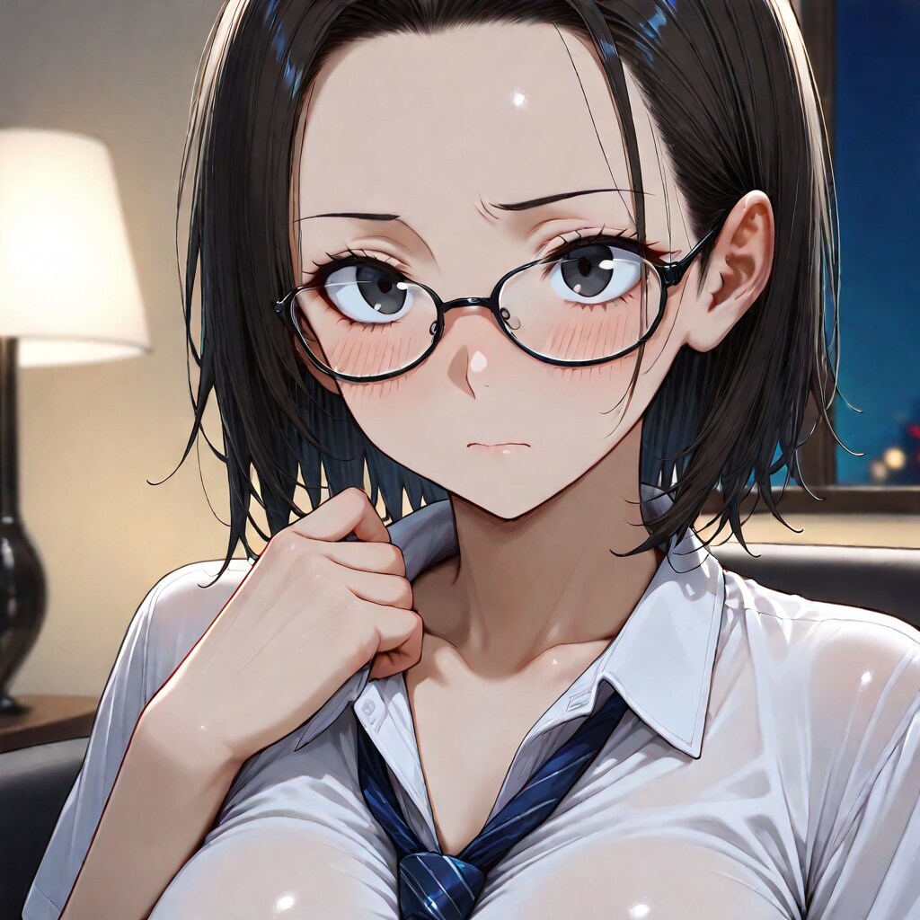 【AURA】ネクタイを緩める眼鏡さん