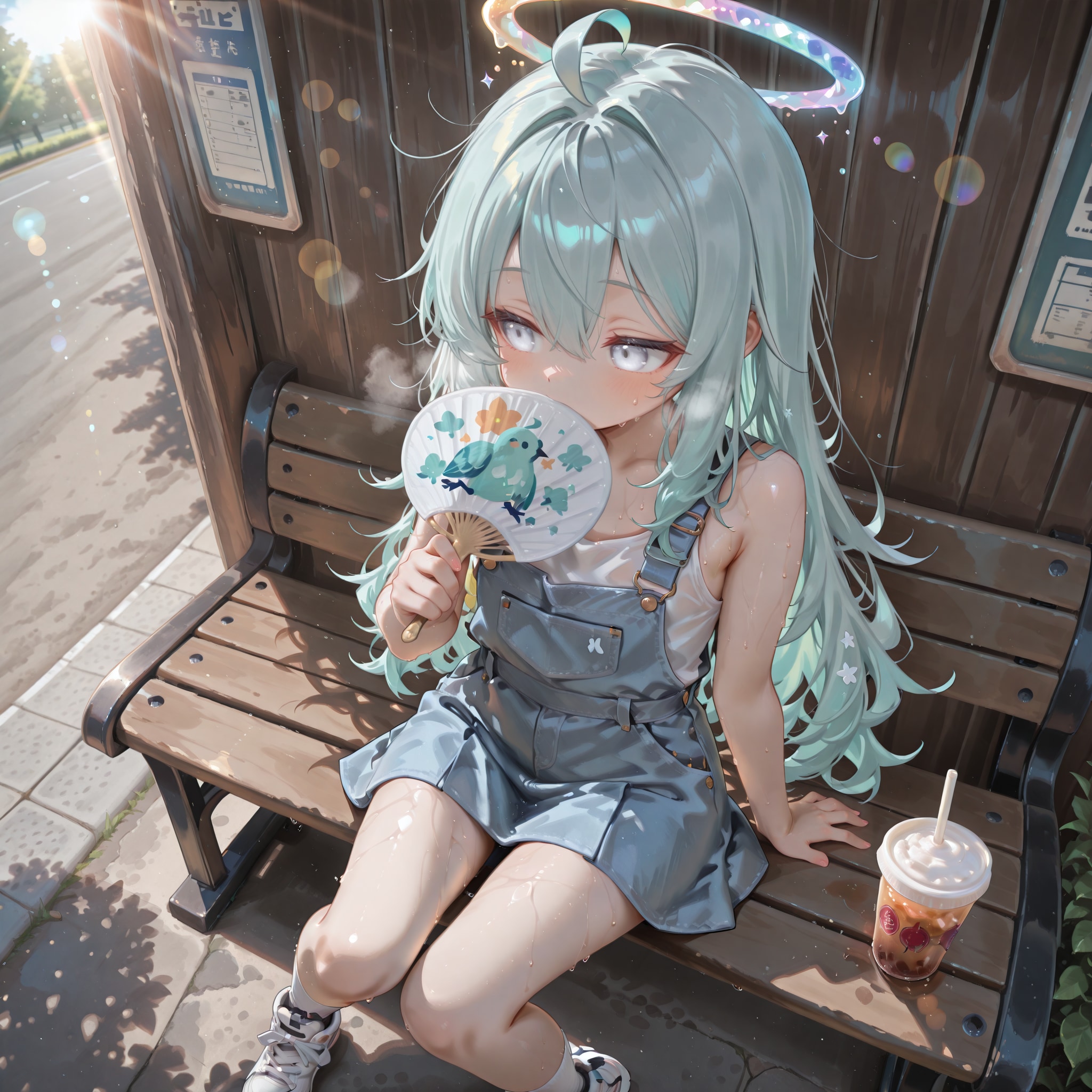 バス待ち天使 | の人気AIイラスト・グラビア