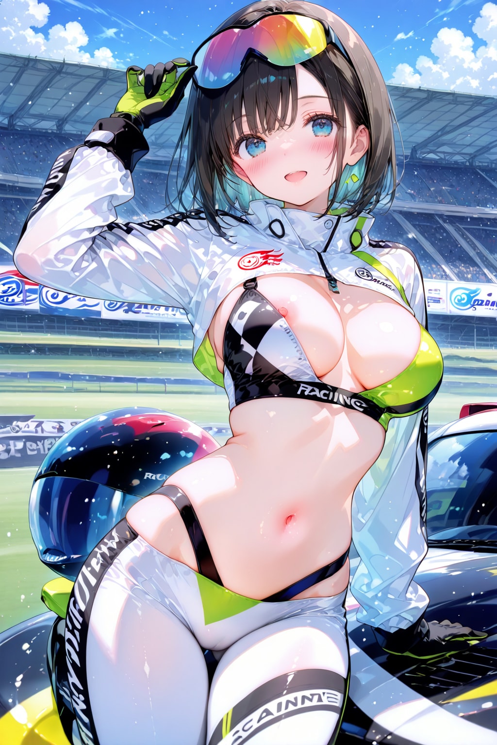 レースクイーンちゃんポロリ♡