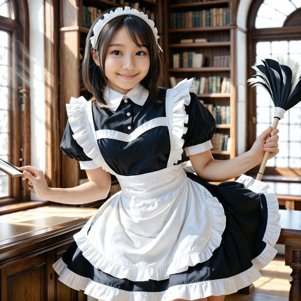 今日はメイドさんです