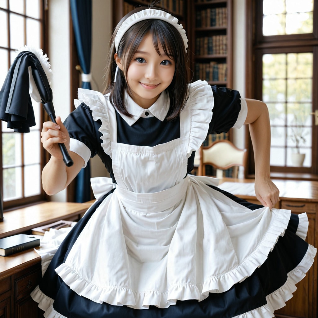 今日はメイドさんです