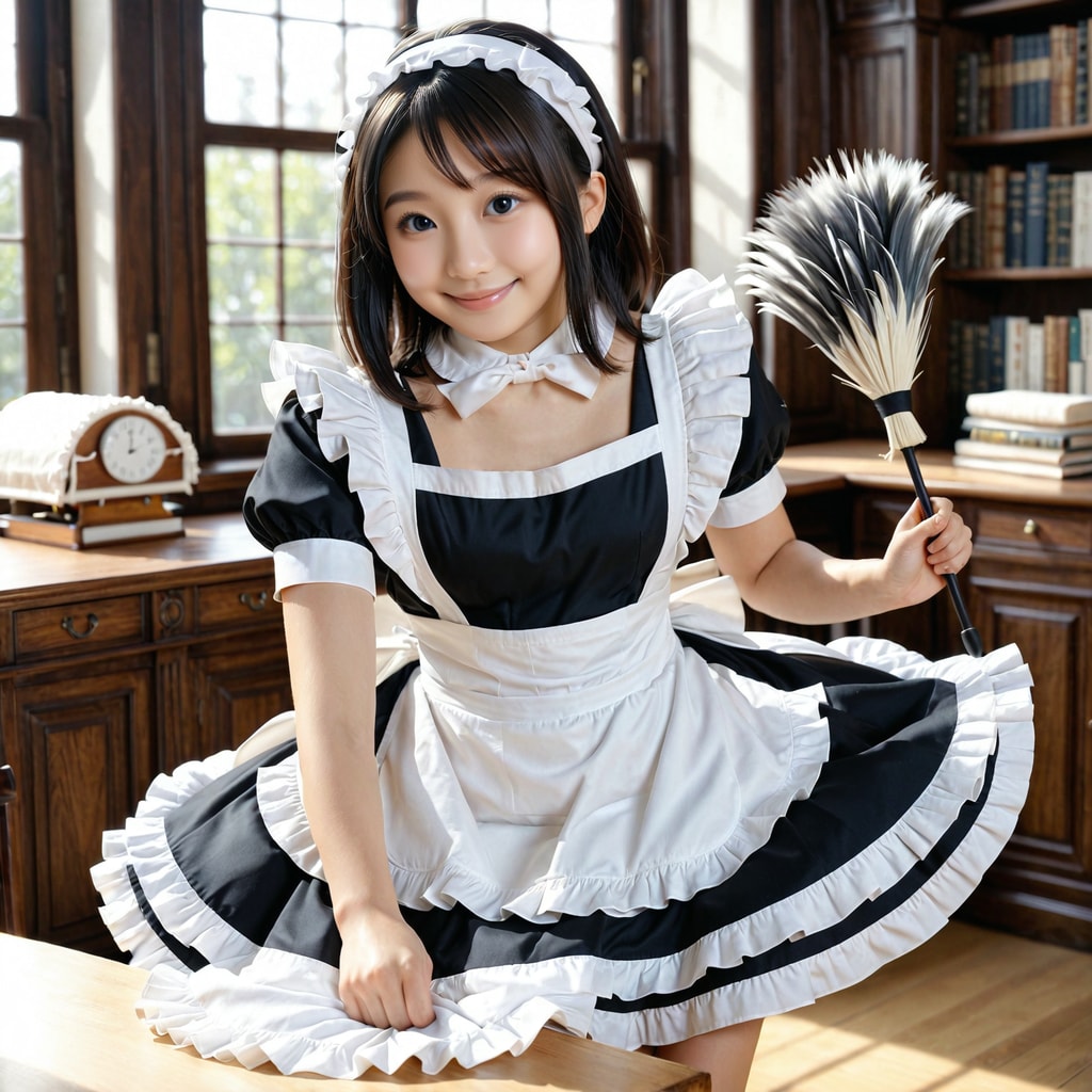 今日はメイドさんです