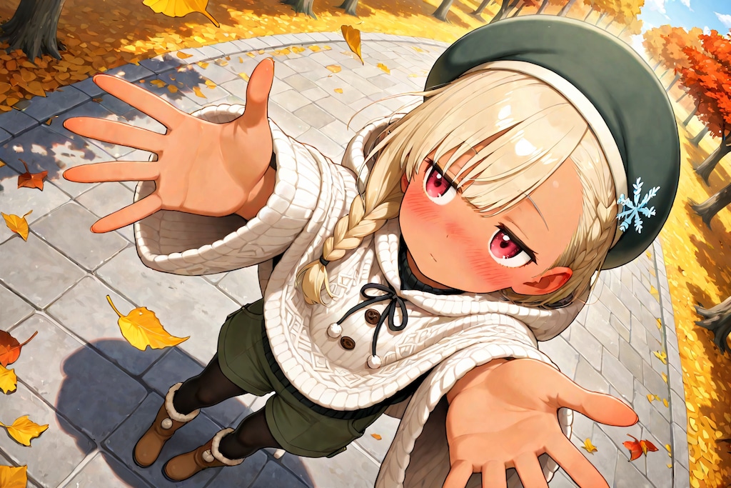 つかれた…抱っこ。