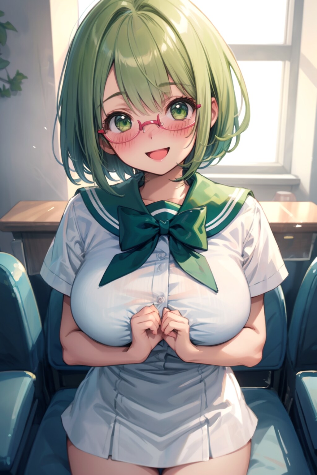 もう待ちきれないです❤️ここでおっぱい触ってくれませんか？❤️