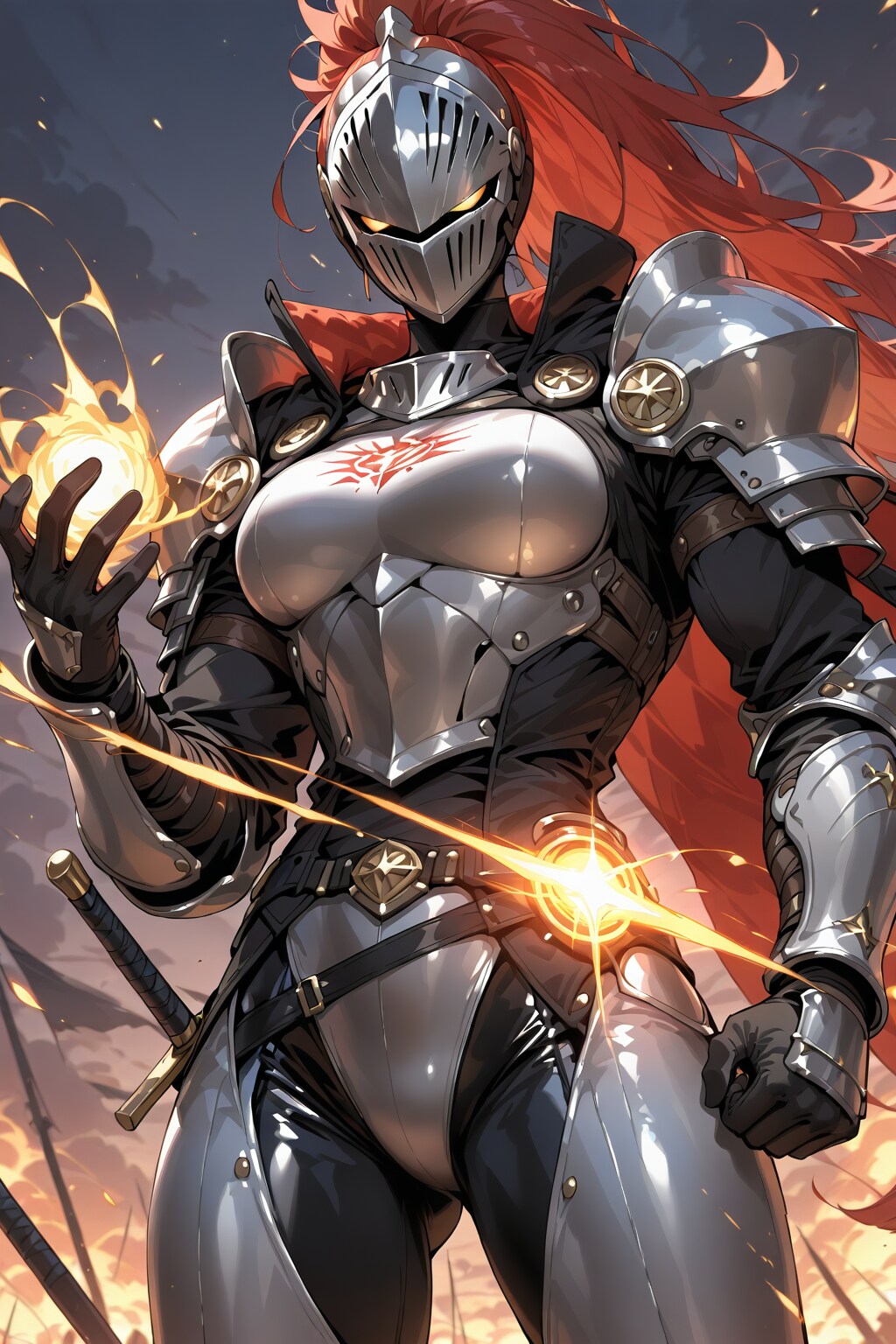 炎の女性騎士