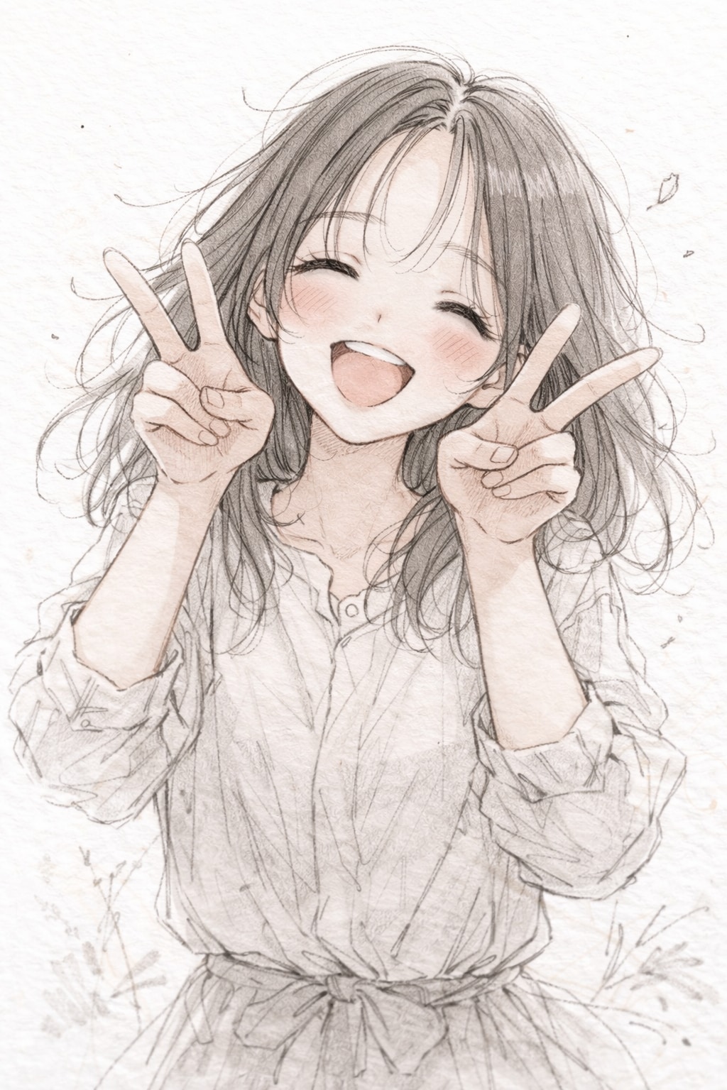 ピース！ | の人気AIイラスト・グラビア