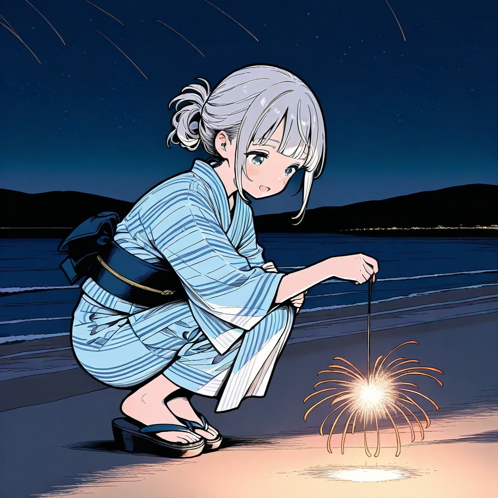 BEHIMOTHで線香花火 | の人気AIイラスト・グラビア