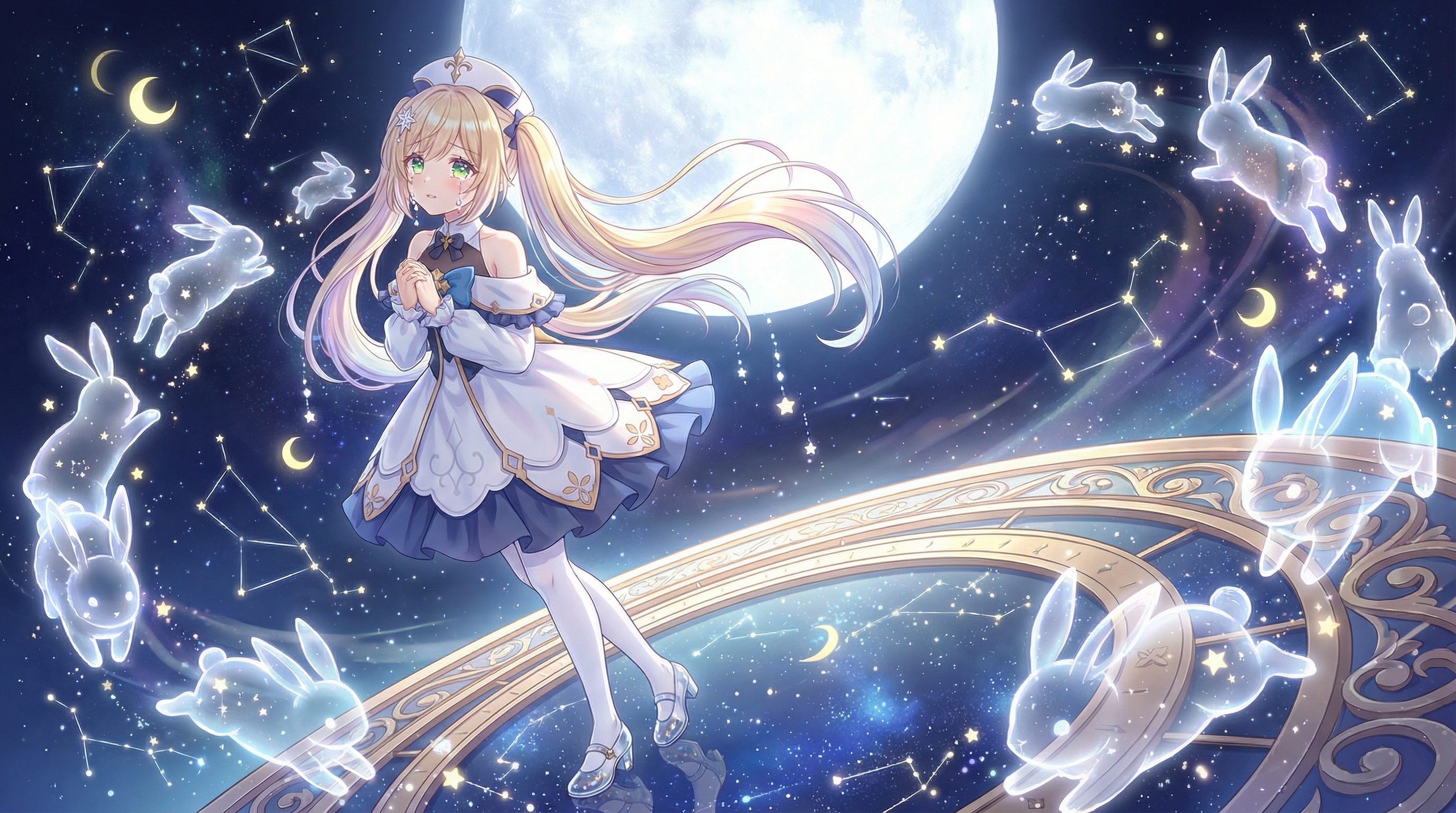 回る空うさぎ | の人気AIイラスト・グラビア