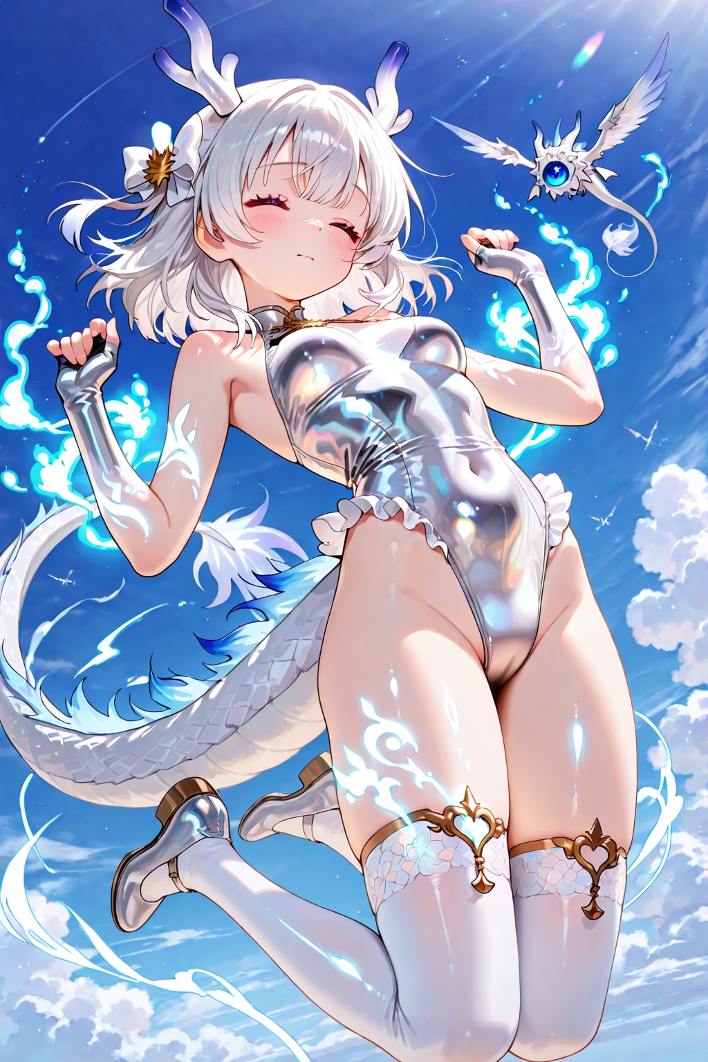 ドラゴンガールのリューコさん　見られた...