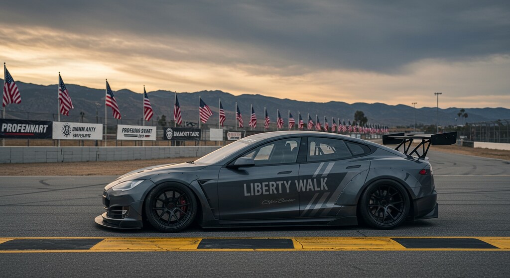 リバティーウォークテスラのドリ車