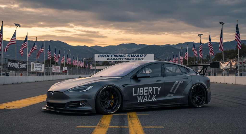 リバティーウォークテスラのドリ車