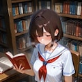 官能小説を読みながら 2枚目