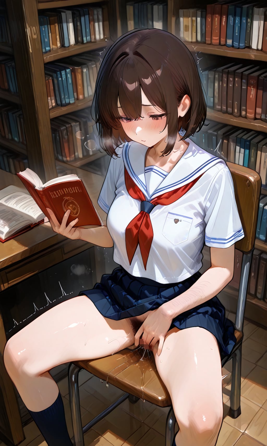 官能小説を読みながら