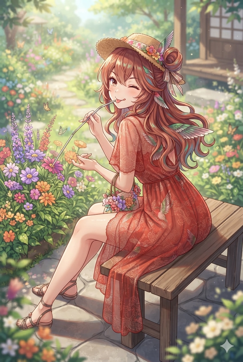 ハチドリ擬人化(麦わらワンピ)