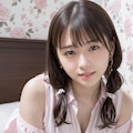 淡いストライプ柄の女の子 2枚目