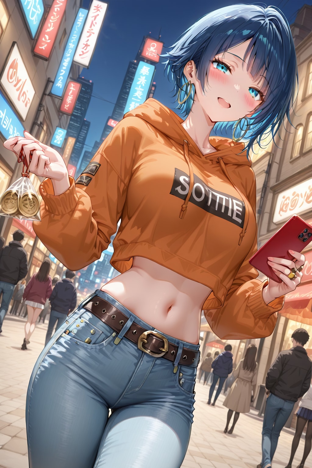 ショートパーカーちゃんと遊ぶ | の人気AIイラスト・グラビア