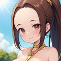 茶髪ポニテ娘がいろいろポロリ 5枚目