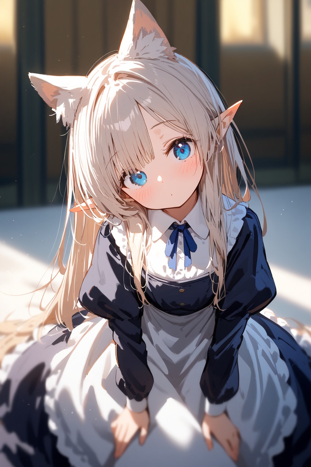 【GARLAND】猫耳エルフメイド | の人気AIイラスト・グラビア