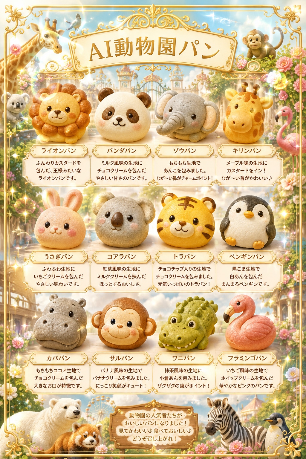AI動物園パン