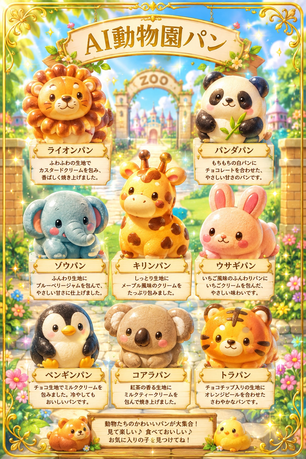 AI動物園パン