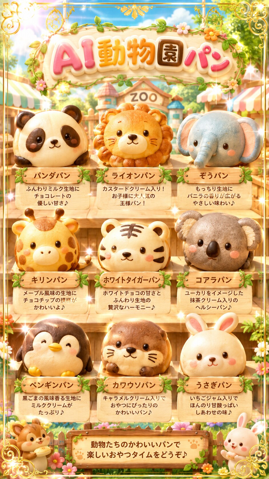 AI動物園パン