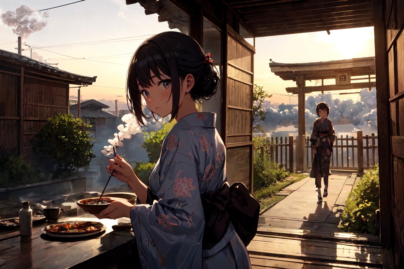 盆の迎え火の日だよ