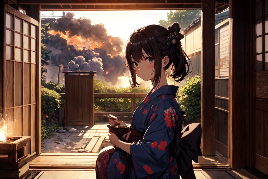 盆の迎え火の日だよ
