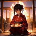 盆の迎え火の日だよ 6枚目