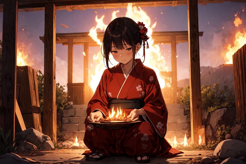 盆の迎え火の日だよ